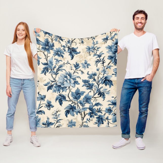 Cobertor De Velo Francês Country Blue Toile (In Situ)