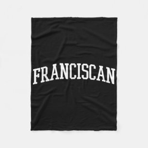 Cobertor De Velo Franciscan Arch Vintage Retro College Athletic Spo