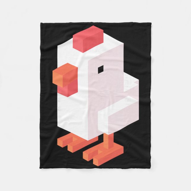 Cobertor De Velo Frango Crossy Road Clic  (Frente)