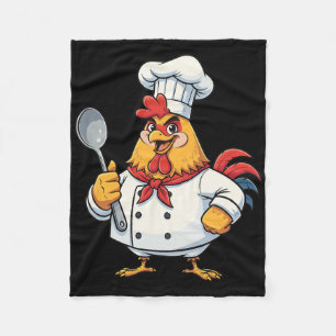 Cobertor De Velo Frango de desenho animado cozinheiro galo chef coz