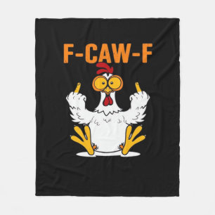 Cobertor De Velo Frango Dedos F-Caw-F Engraçado