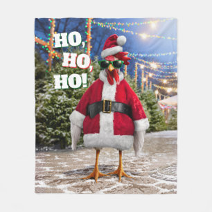 Cobertor De Velo Frango do Papai Noel