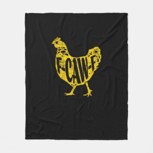 Cobertor De Velo Frango Engraçado F-Caw-F Galinha Avicultura Galo C