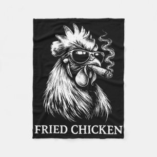 Cobertor De Velo Frango Frito Local de Fumo Engraçado Amante da Mac