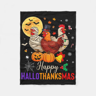 Cobertor De Velo Frango Halloween Dia de Ação de Graças Xmas Feliz