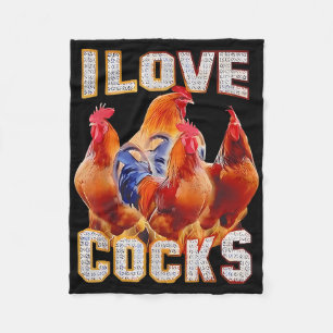 Cobertor De Velo Frango I Love S
