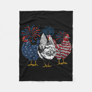 Cobertor De Velo Frango Patriótico EUA 4 De Julho Dia Da Independên
