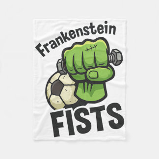 Cobertor De Velo Frankenstein Fists Funny Soccer Stuff 