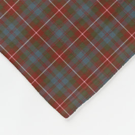 Cobertor De Velo Fraser de Lovat Red e Blue Reproduction Tartan