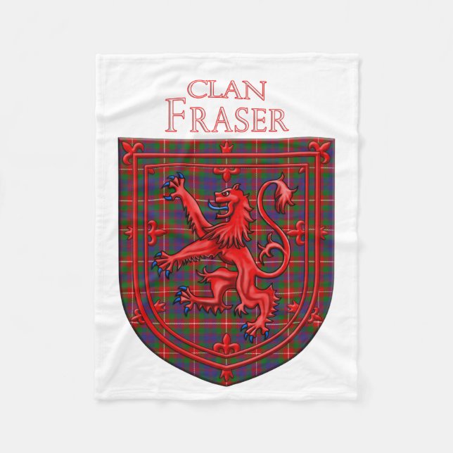Cobertor De Velo Fraser of Lovat Tartan Scottish Plaid (Frente)