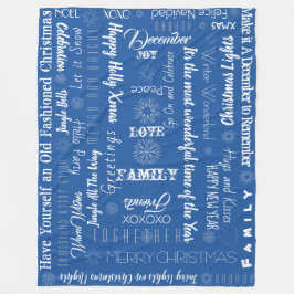 Cobertor De Velo Frases de Natal Personalizadas