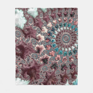 Cobertor De Velo Fratura Espiral Da Boêmia Eclética Da Groovy Retro