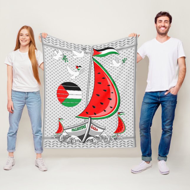 Cobertor De Velo Freedom Global Sumud Flotilla Boats para Gaza (In Situ)