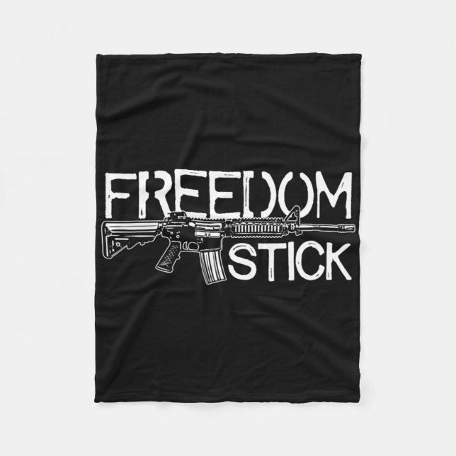 Cobertor De Velo Freedom Stick Ar-15 Owner Gun Rights Patriotic 4th (Frente)