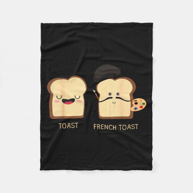 Cobertor De Velo French Toast Funny Pun Novelty  (Frente)
