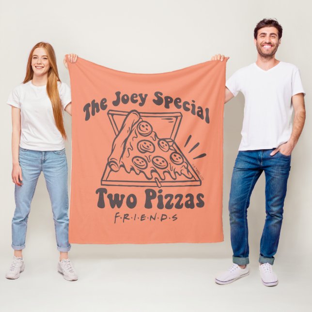 Cobertor De Velo FRIENDS™ | Citação de Pizza do Joey (In Situ)