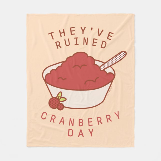 Cobertor De Velo FRIENDS™ | Eles Arruinaram o Dia do Cranberry (Frente)