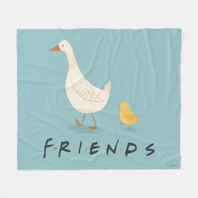 Cobertor De Velo FRIENDS™ | O Pintinho e o Pato (Frente (Horizontal))