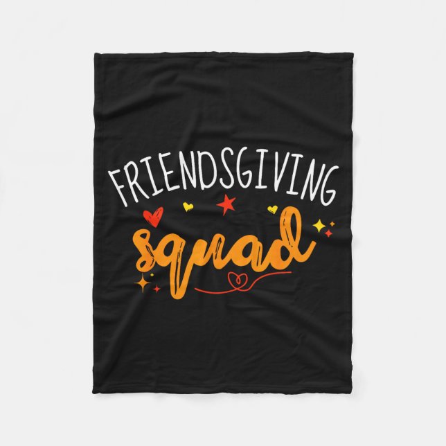 Cobertor De Velo Friendsgiving Squad Funny Thanksgiving Friendship  (Frente)