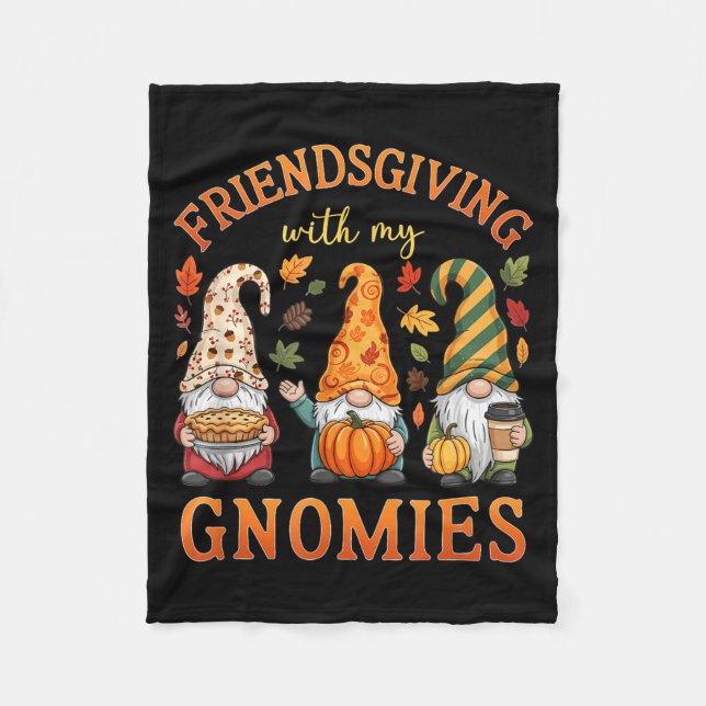 Cobertor De Velo Friendsgiving With My Gnomies Friends Thanksgiving (Frente)