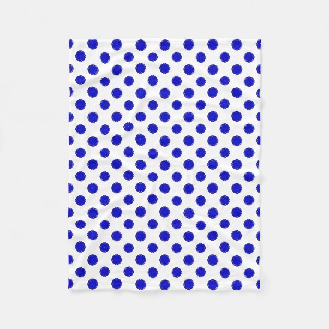 Cobertor De Velo Friso Azul por Kenneth Yoncich (Frente)