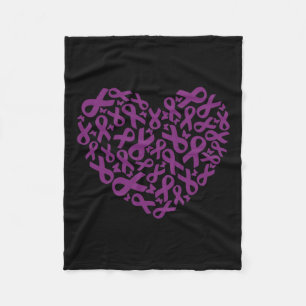 Cobertor De Velo Friso Roxo 2 para Sensibilização do câncer de pânc