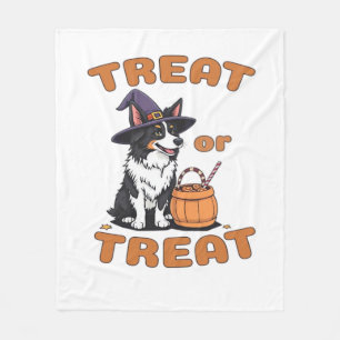 Cobertor De Velo Froca de Halloween Border Collie para Cães �Doce o
