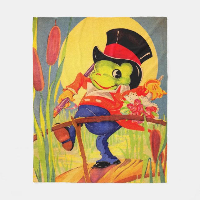 Cobertor De Velo Froggy foi a-courtin" (Frente)