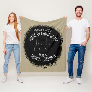 Cobertor De Velo Frontal Lobotomy Fleece Blanket