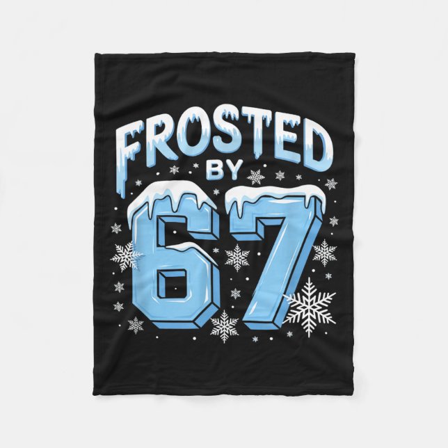 Cobertor De Velo Frosted 67 Meme Funny Six Seven Gen Alpha Slang Ch (Frente)