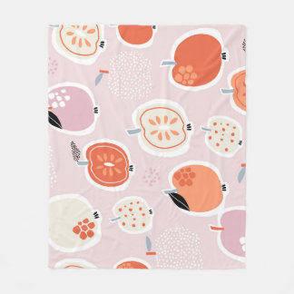 Cobertor De Velo Fruta de maçã, abstrato, padrão de verão