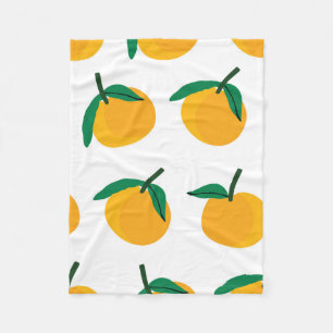 Cobertor De Velo fruta laranja com tela de fundo branca