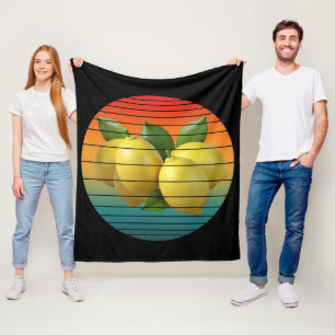 Cobertor De Velo Frutas de uva vintage comida saudável vegana