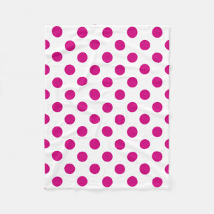 Cobertor De Velo Fuchsia bolinhas