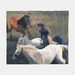 Cobertor De Velo Fuga - Cavalos Selvagens