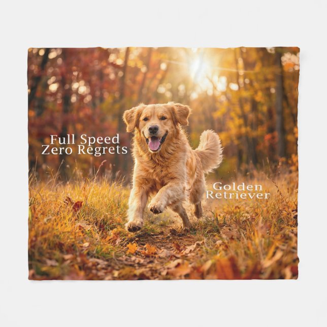 Cobertor De Velo Full Speed Zero Regrets Golden (Frente (Horizontal))