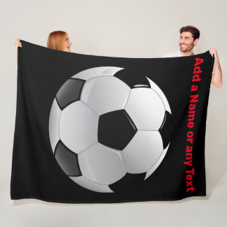 Cobertor De Velo Fun Football Soccer ball Fleece Throw Blanket