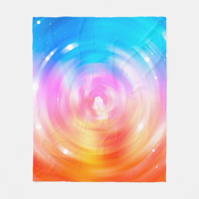 Cobertor De Velo fundo abstrato. fundo brilhante dos círculos  (Frente)