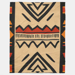 Cobertor De Velo Fundo africano em cores quentes