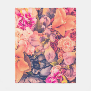 Cobertor De Velo Fundo das flores da vindima - vintage filtervintag