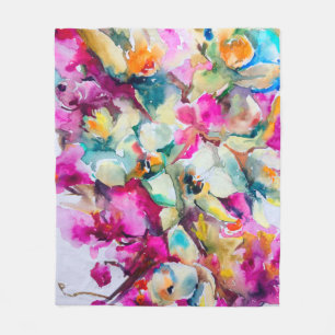 Cobertor De Velo fundo decorativo brilhante abstrato. Flo