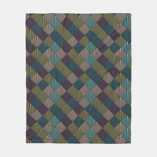 Cobertor De Velo Fundo do pop art (Frente)