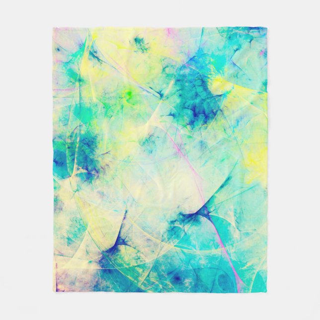 Cobertor De Velo fundo fractal abstrato azul 3d renderização3d, a (Frente)