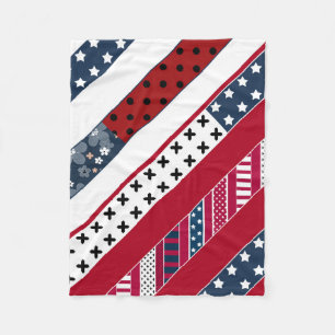 Cobertor De Velo Fundo patriótico nacional vermelho azul branco .