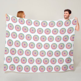 Cobertor De Velo Fundo Personalizado de Aqua Mandala Boho Puro