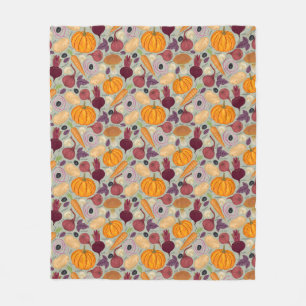 Cobertor De Velo Fundo retro dos legumes frescos