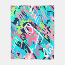 Cobertor De Velo Funky Abstrato Art
