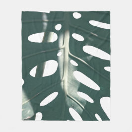 Cobertor De Velo Funky Pale Green Swiss Cheese Plant