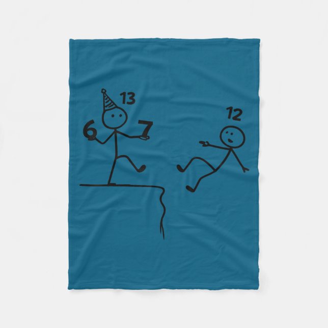 Cobertor De Velo Funny 13th Birthday 6+7 Year Old Teenager Boys Kid (Frente)