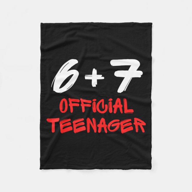 Cobertor De Velo Funny 13th Birthday Teenager 6+7 Year Old Boys Kid (Frente)